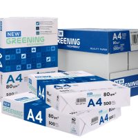 Papel Fotocopiadora Greening DIN A4 80 g – Caja 5 Paquetes de 500 Hojas