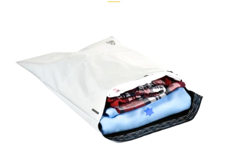 Bolsa para Envíos Q-Connect Plástico Reciclado con Autocierre Blanca 400x600 mm – Caja 100 Unidades