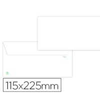 Sobre Liderpapel Blanco 115x225 mm con Tira de Silicona Papel Reciclado – Caja 500 Unidades