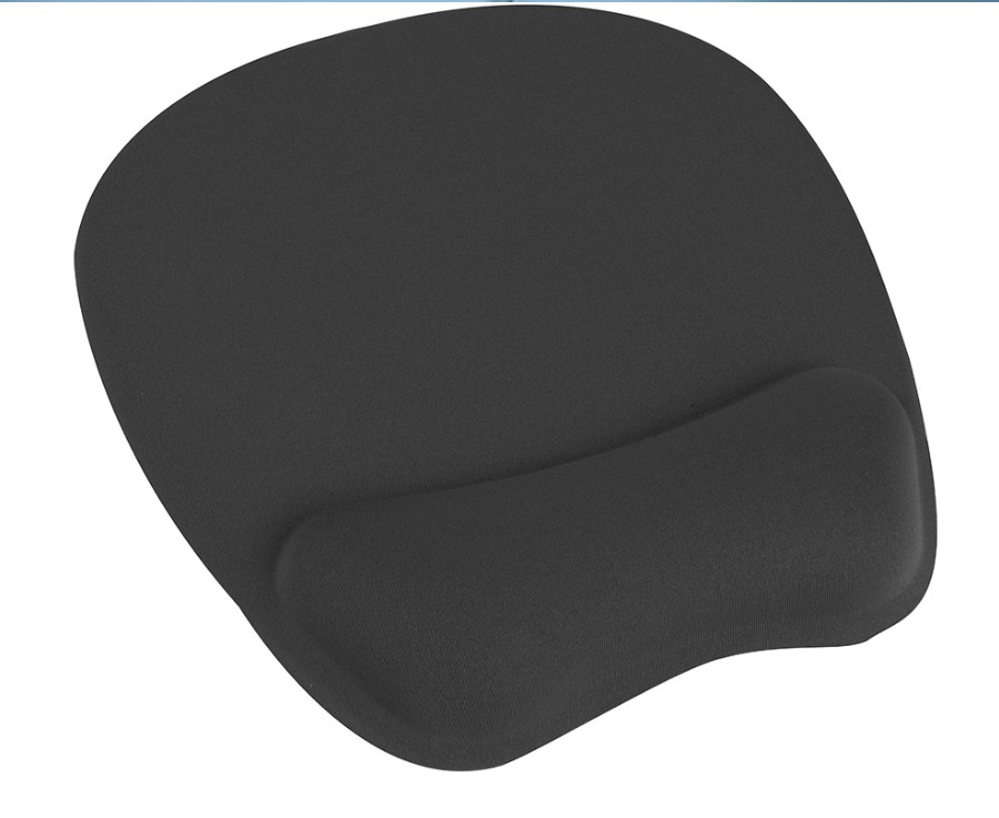 Alfombrilla para Ratón Q-Connect con Reposamuñecas Ergonómica de Gel Negra