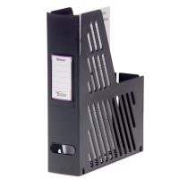Revistero Archivo 2000 Boxer con Tarjetero Negro 240x75x315 mm – Pack 2 Unidades